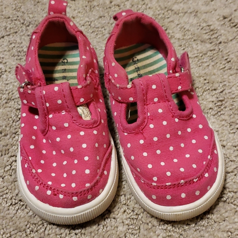 Infant Girl Slip-on Shoe w/ Velcro Size 4